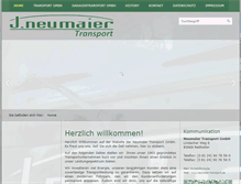 Tablet Screenshot of neumaier-transport.de